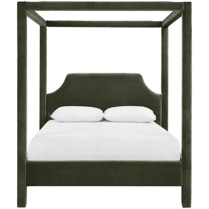 Dawson Green Velvet Upholstered King Bed