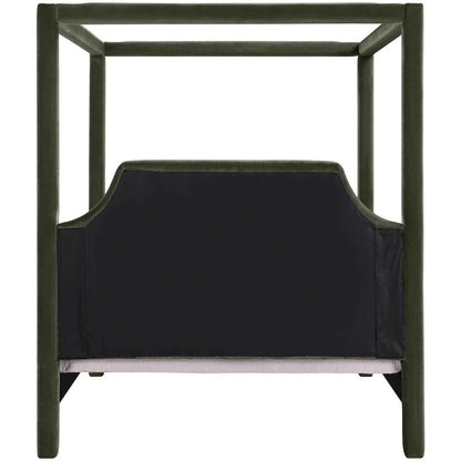Dawson Green Velvet Upholstered King Bed