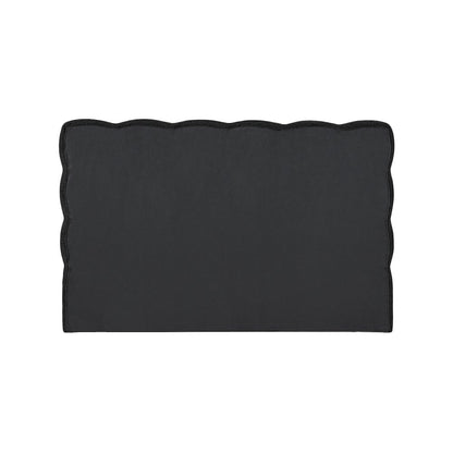 Deco Black Boucle Fabric Queen Bed