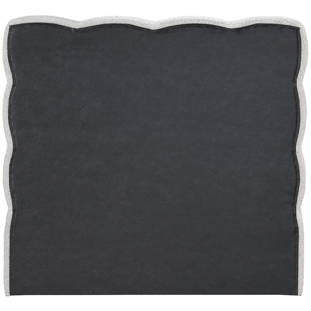 Deco Cream Boucle Fabric Twin Bed