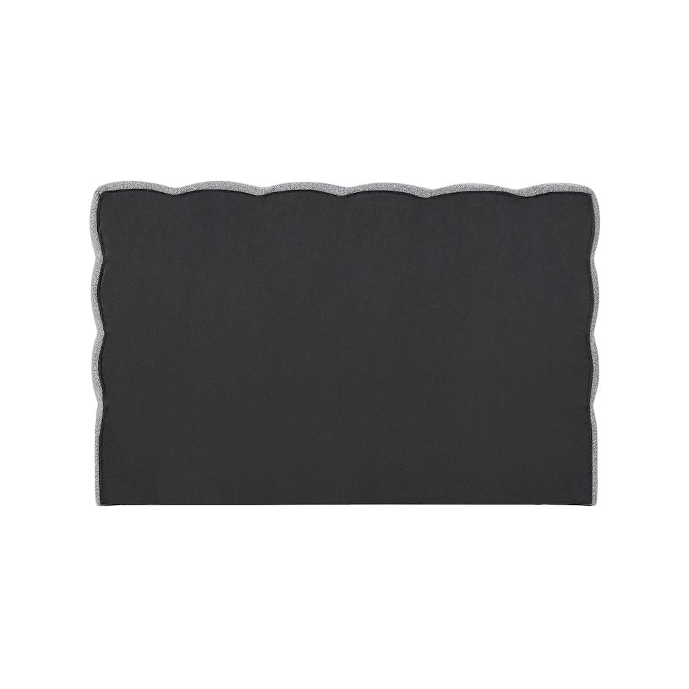 Deco Grey Boucle Fabric Full Bed