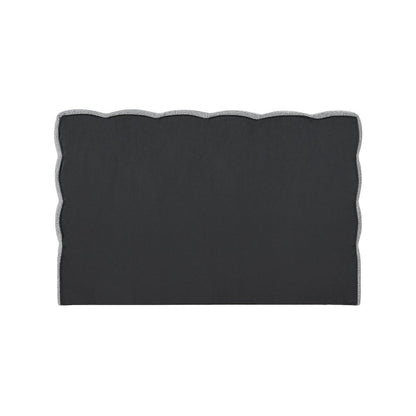 Deco Grey Boucle Fabric Full Bed