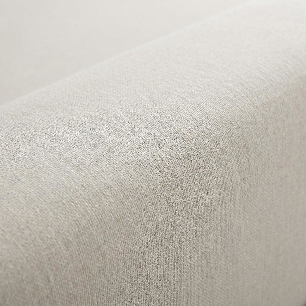 Linen Platform Bed Frame, with Storage, Beige Linen Textured Fabric, King