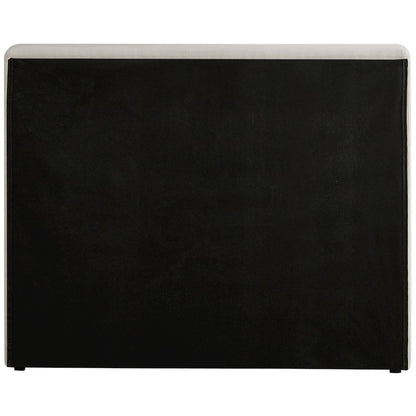 Devin Beige Linen Textured Fabric Twin Bed