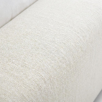 Linen Platform Bed Frame, with Storage, Cream Linen Textured Fabric, Queen