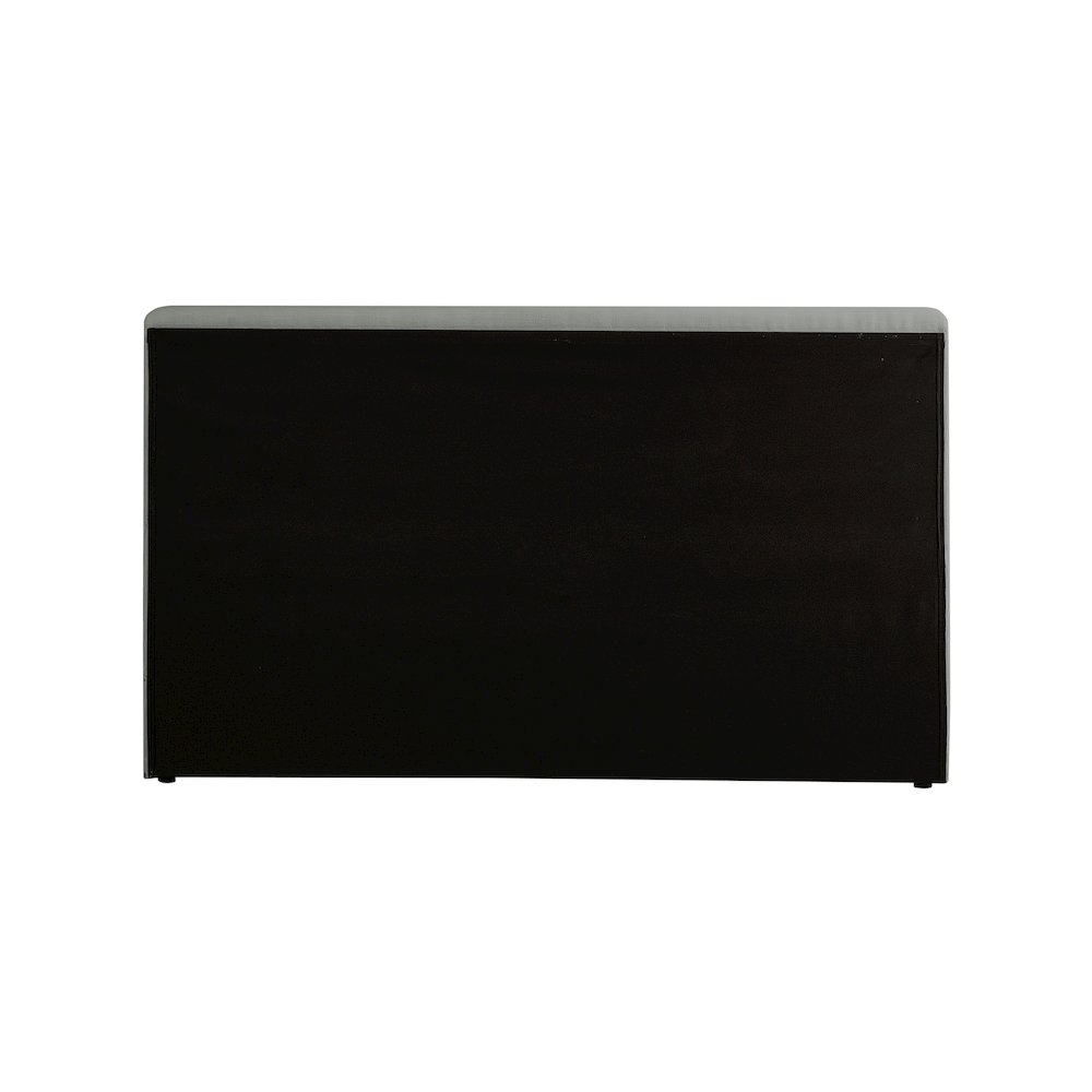 Devin Grey Linen Textured Fabric Queen Bed