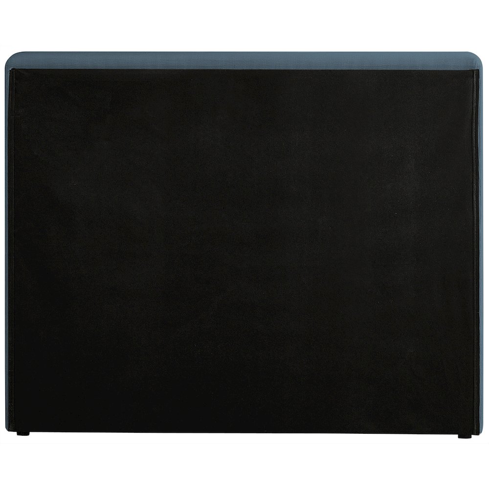 Devin Navy Linen Textured Fabric Twin Bed