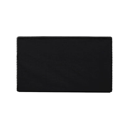 Dexter Black Corduroy Fabric Queen Bed