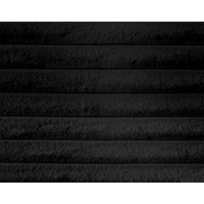 Dexter Black Corduroy Fabric Queen Bed