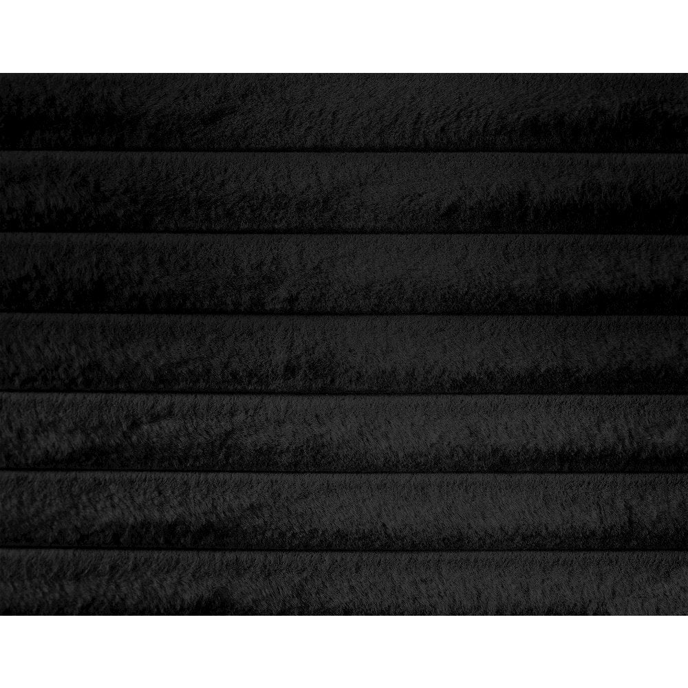 Dexter Black Corduroy Fabric Twin Bed