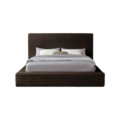 Dexter Brown Corduroy Fabric Full Bed