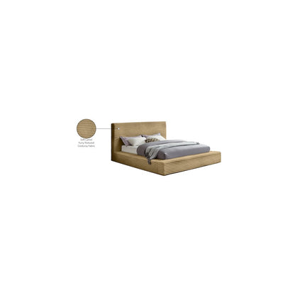 Dexter Camel Corduroy Fabric Full Bed