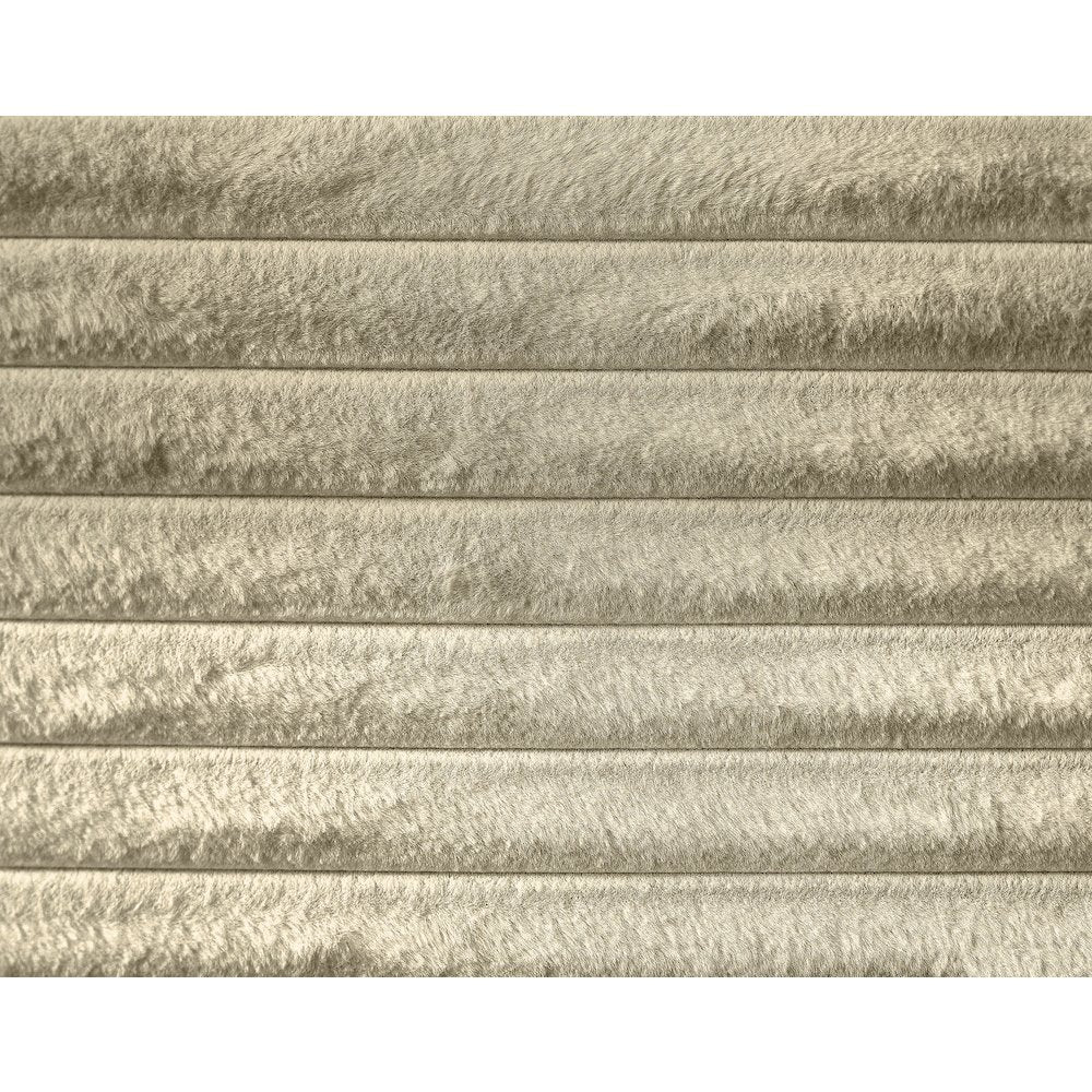 Dexter Cream Corduroy Fabric Twin Bed