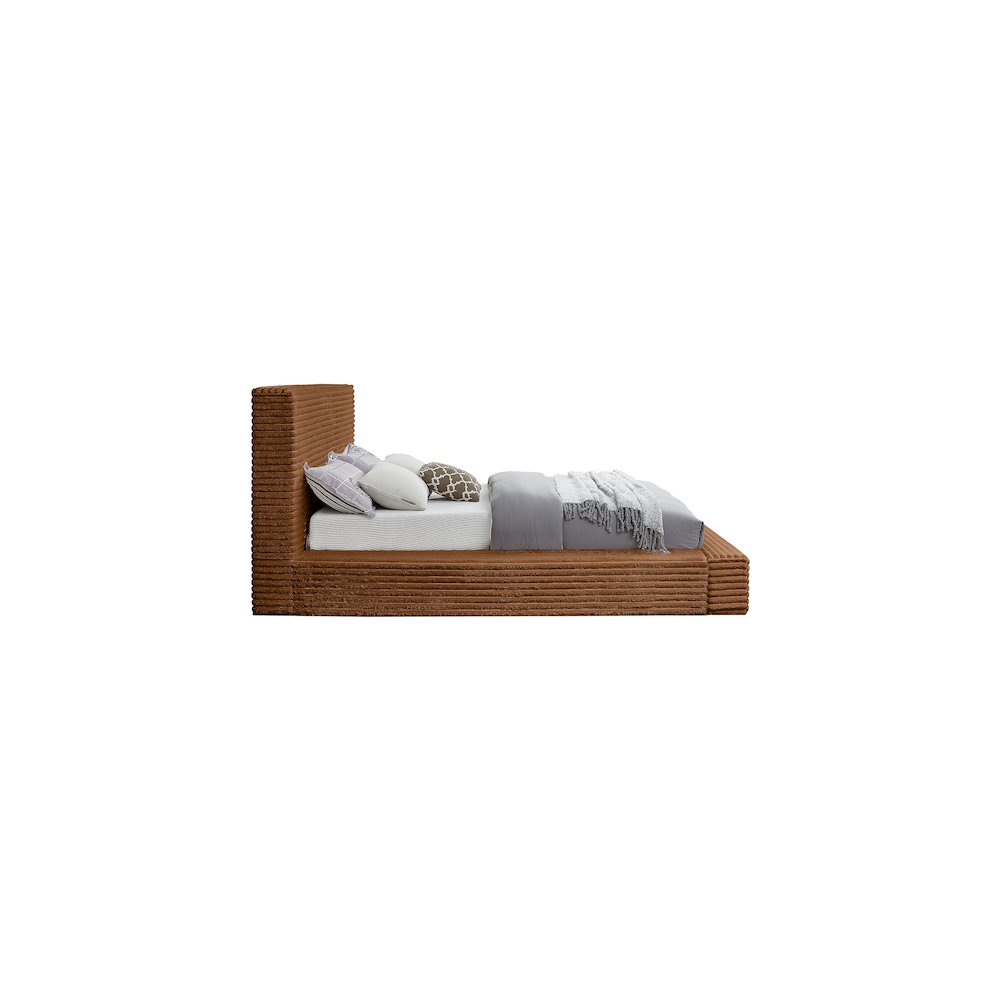 Dexter Saddle Corduroy Fabric King Bed