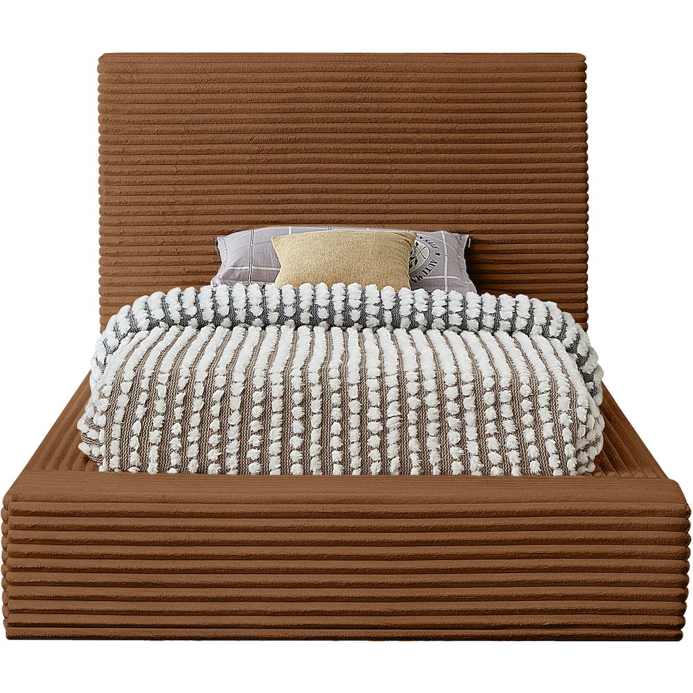 Dexter Saddle Corduroy Fabric Twin Bed