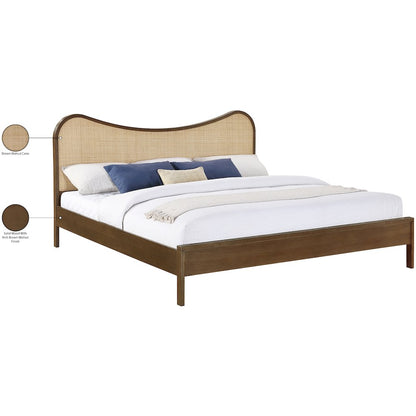 Windsor Brown Solid Wood King Bed (3 Boxes)