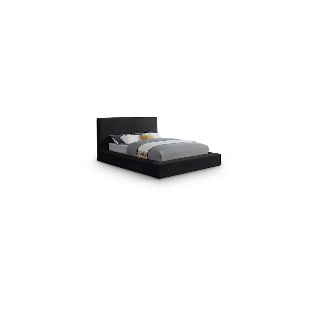 Dorian Black Velvet Full Bed