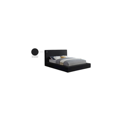 Dorian Black Velvet King Bed