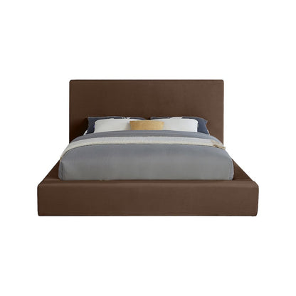 Dorian Brown Velvet Full Bed