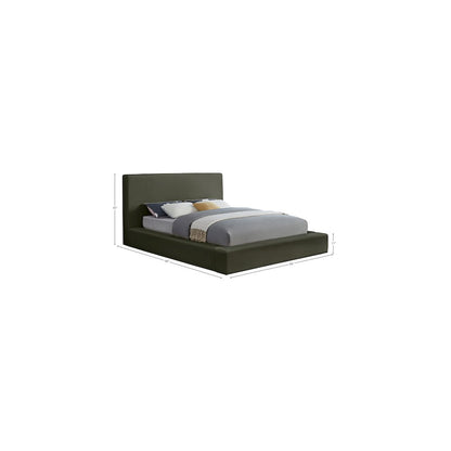 Dorian Green Velvet Full Bed