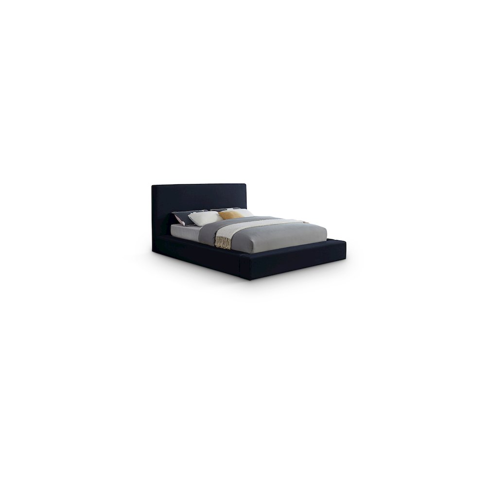 Dorian Navy Velvet Full Bed