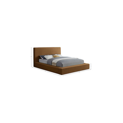 Dorian Saddle Velvet King Bed
