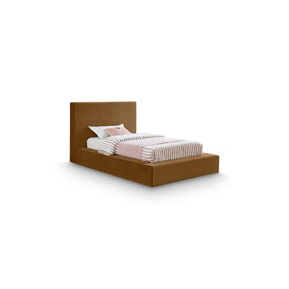 Dorian Saddle Velvet Twin Bed