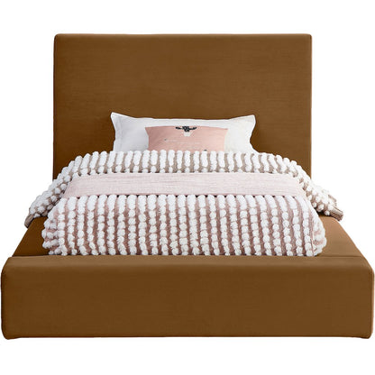 Dorian Saddle Velvet Twin Bed