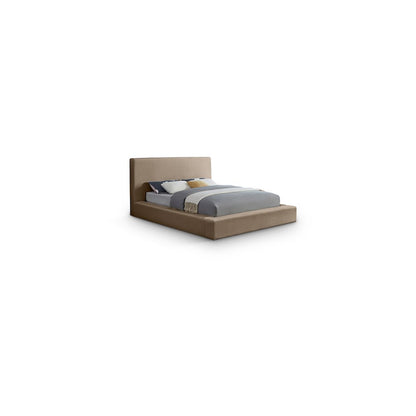 Dorian Taupe Velvet Full Bed
