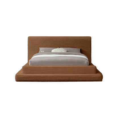 Drew Saddle Corduroy Fabric Full Bed