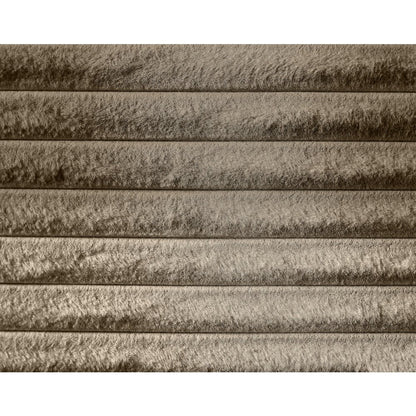 Drew Taupe Corduroy Fabric King Bed