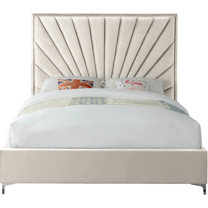 Eclipse Cream Velvet Full Bed