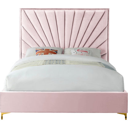 Eclipse Pink Velvet Full Bed