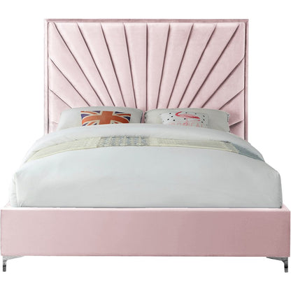 Eclipse Pink Velvet Full Bed
