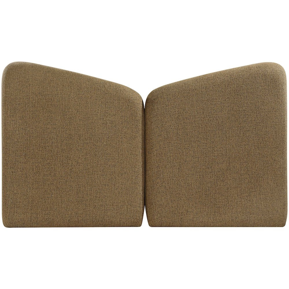 Elowen Brown Chenille Fabric Upholstered Full Bed