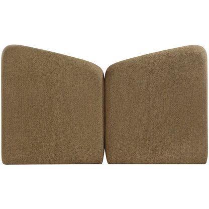 Elowen Brown Chenille Fabric Upholstered Queen Bed