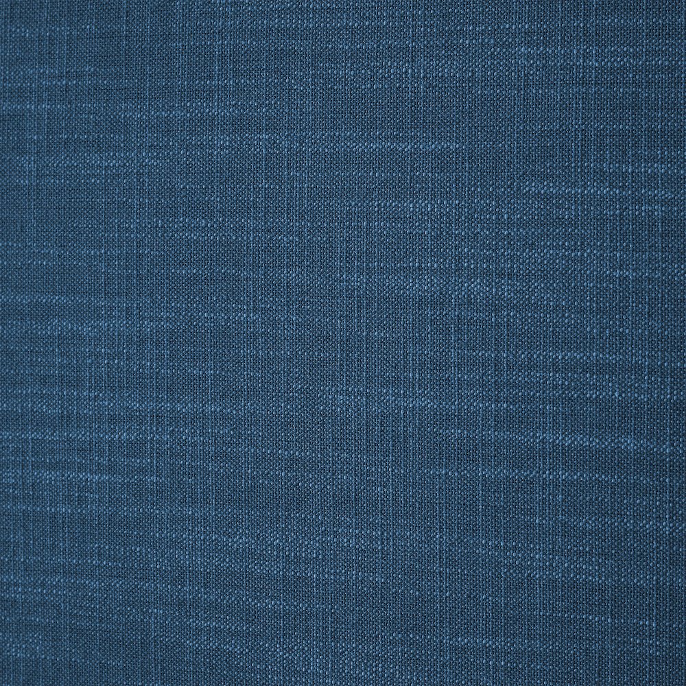 Emerson Navy Linen Textured Fabric Full Bed