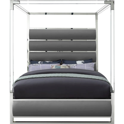 Encore Grey Vegan Leather King Bed