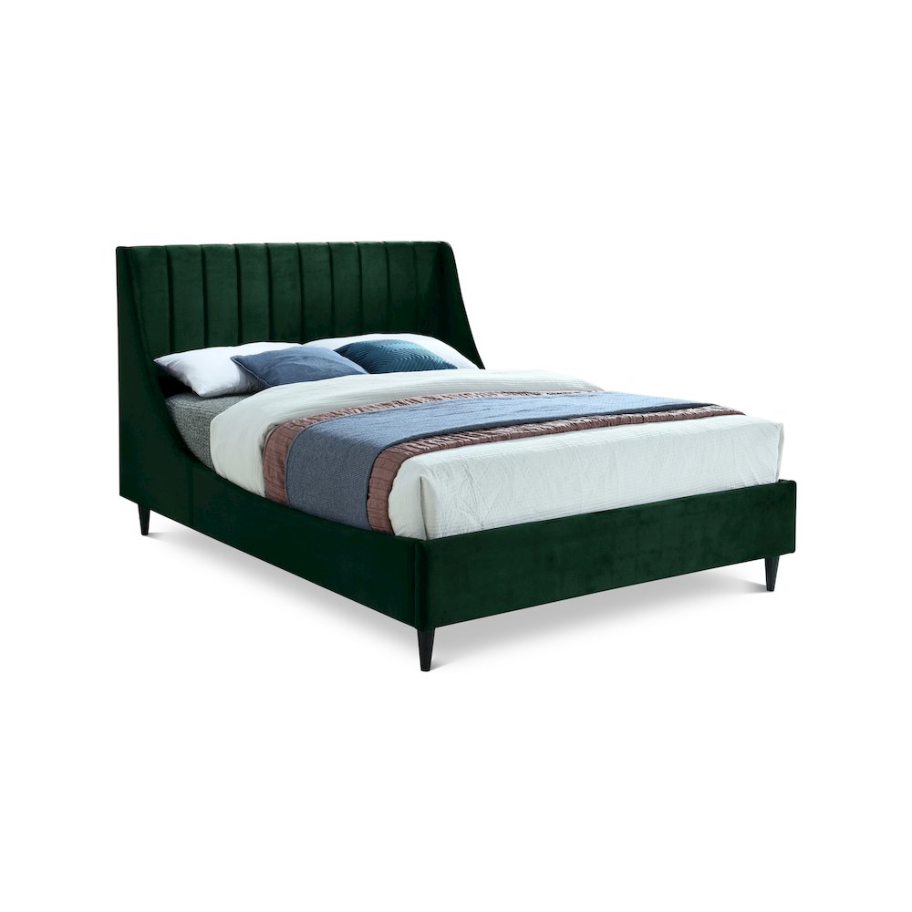 Eva Green Velvet Full Bed