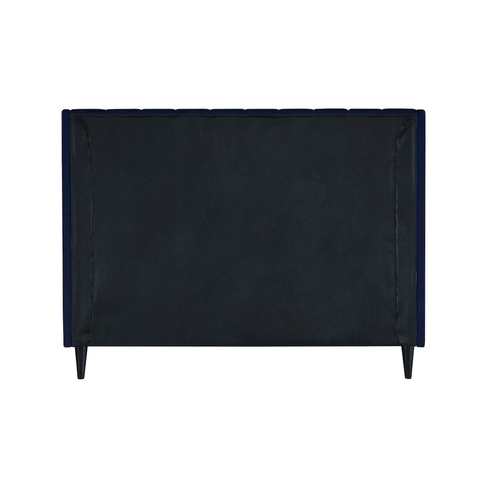 Eva Navy Velvet Full Bed