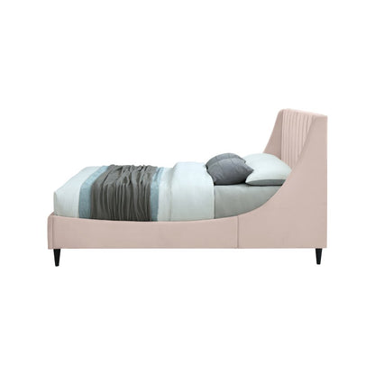 Eva Pink Velvet Full Bed