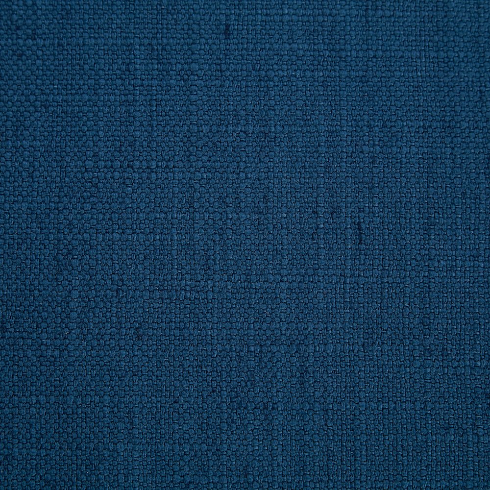 Felix Navy Linen Textured Fabric Twin Bed