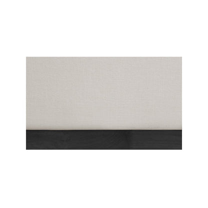 Flynn Beige Linen Textured Fabric Full Bed