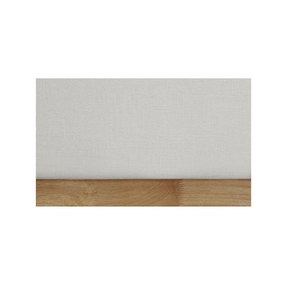 Flynn Cream Linen Textured Fabric Full Bed