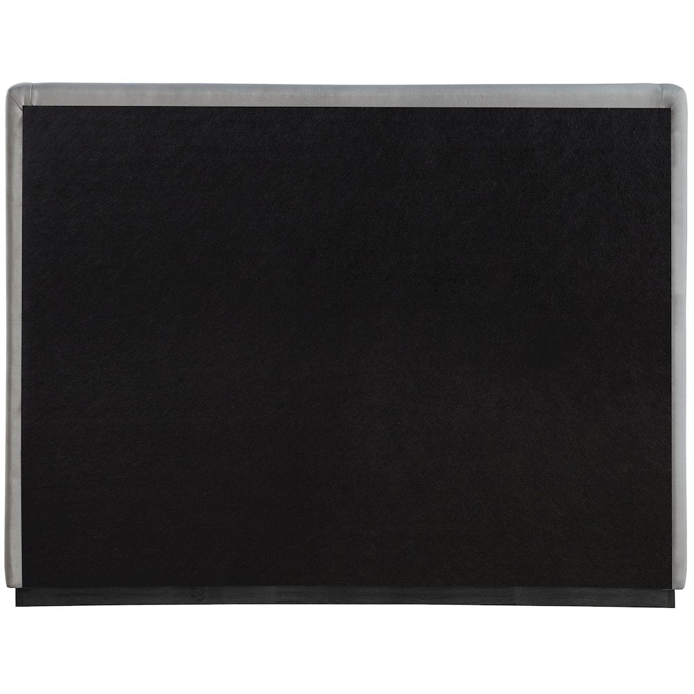 Flynn Grey Linen Textured Fabric Full Bed