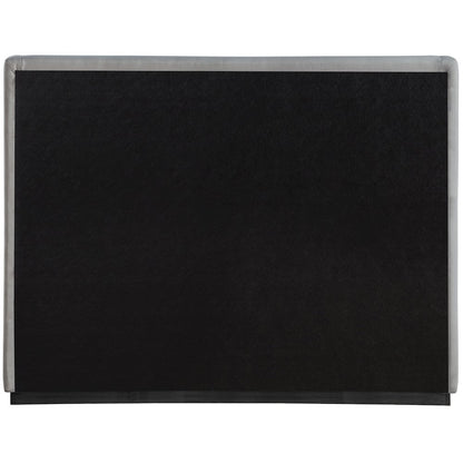 Flynn Grey Linen Textured Fabric King Bed