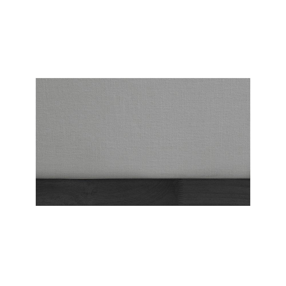 Flynn Grey Linen Textured Fabric King Bed