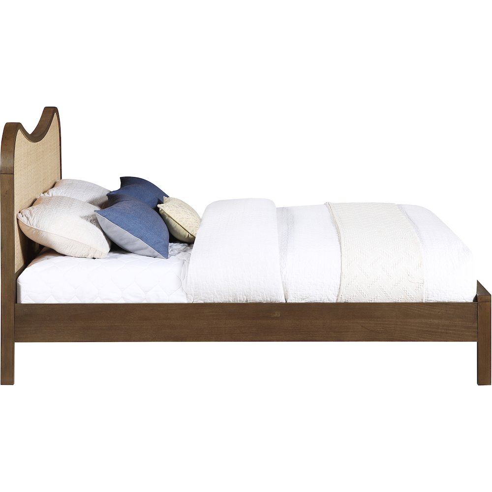 Windsor Brown Solid Wood Queen Bed (3 Boxes)