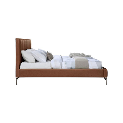 Gallo Cognac Vegan Leather Full Bed