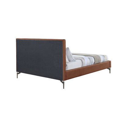 Gallo Cognac Vegan Leather Full Bed